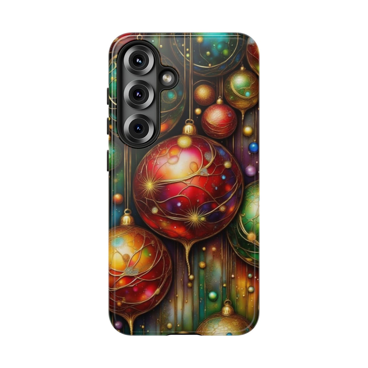 Colorful Holiday Phone Case, Festive Smartphone Cover, Christmas Gift, Artistic Phone Protector, Unique Holiday Accessory