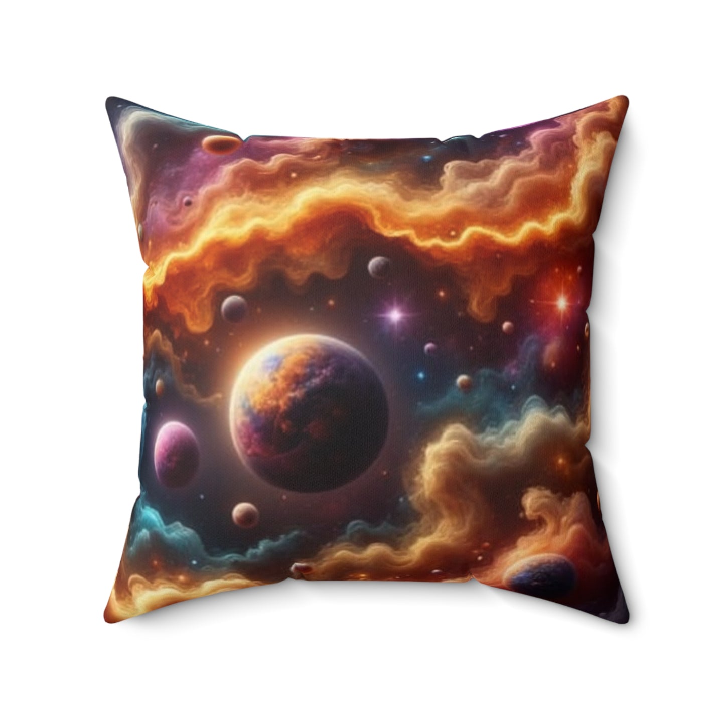 Celestial Phoenix Throw Pillow, Cosmic Home Decor, Galaxy Cushion, Astrology Accent Pillow, Starry Night Decor, Gift for Space Lovers