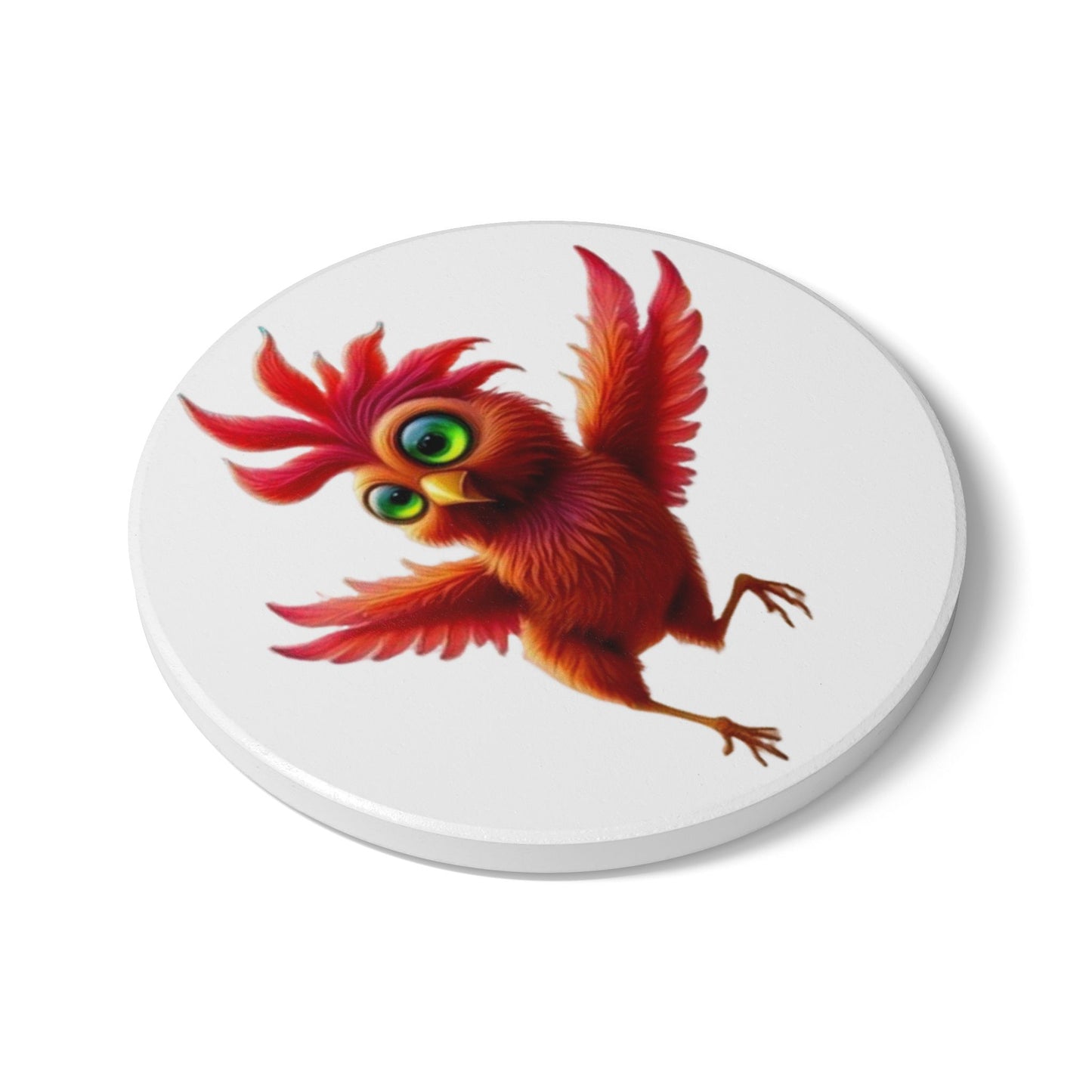 Ceramic Coaster, Chicken Pepper, Cool Gifts, Unique Coaster Designs