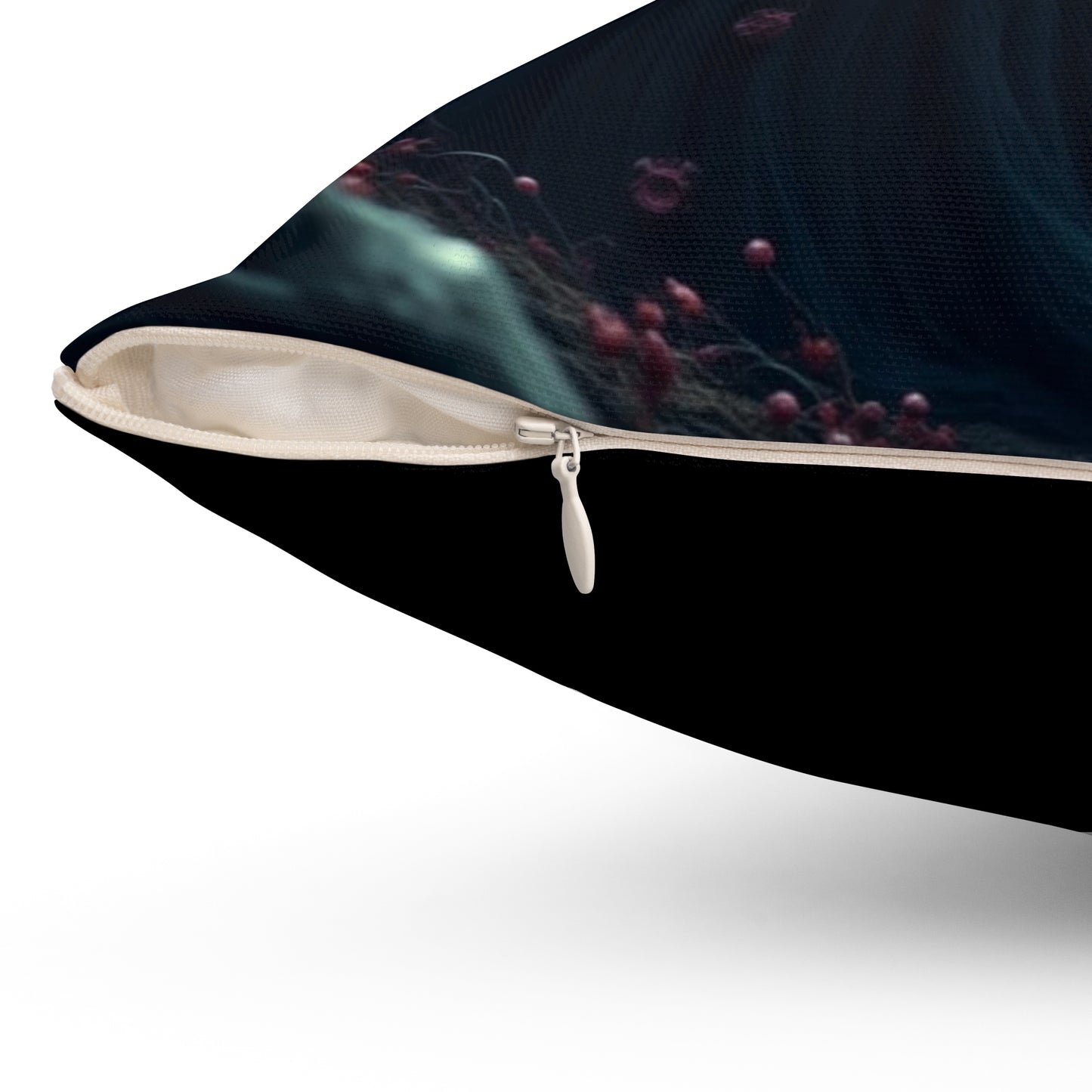 Gothic Fantasy Art Pillow, Decorative Cushion Cover, Home Décor, Spooky Atmosphere, Halloween Decor, Gift for Dark Aesthetics