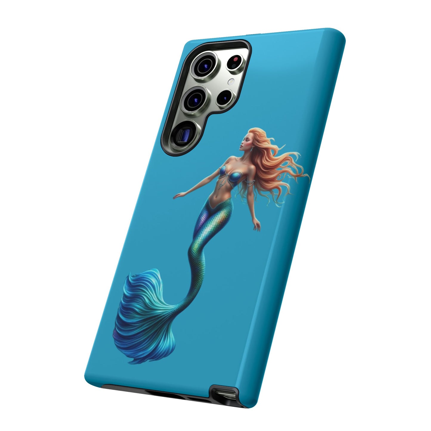 Mermaid Phone Case, Tough Phone Cover, Ocean Lover Gift, Cute Mermaid Accessory, Summer Vibes Case