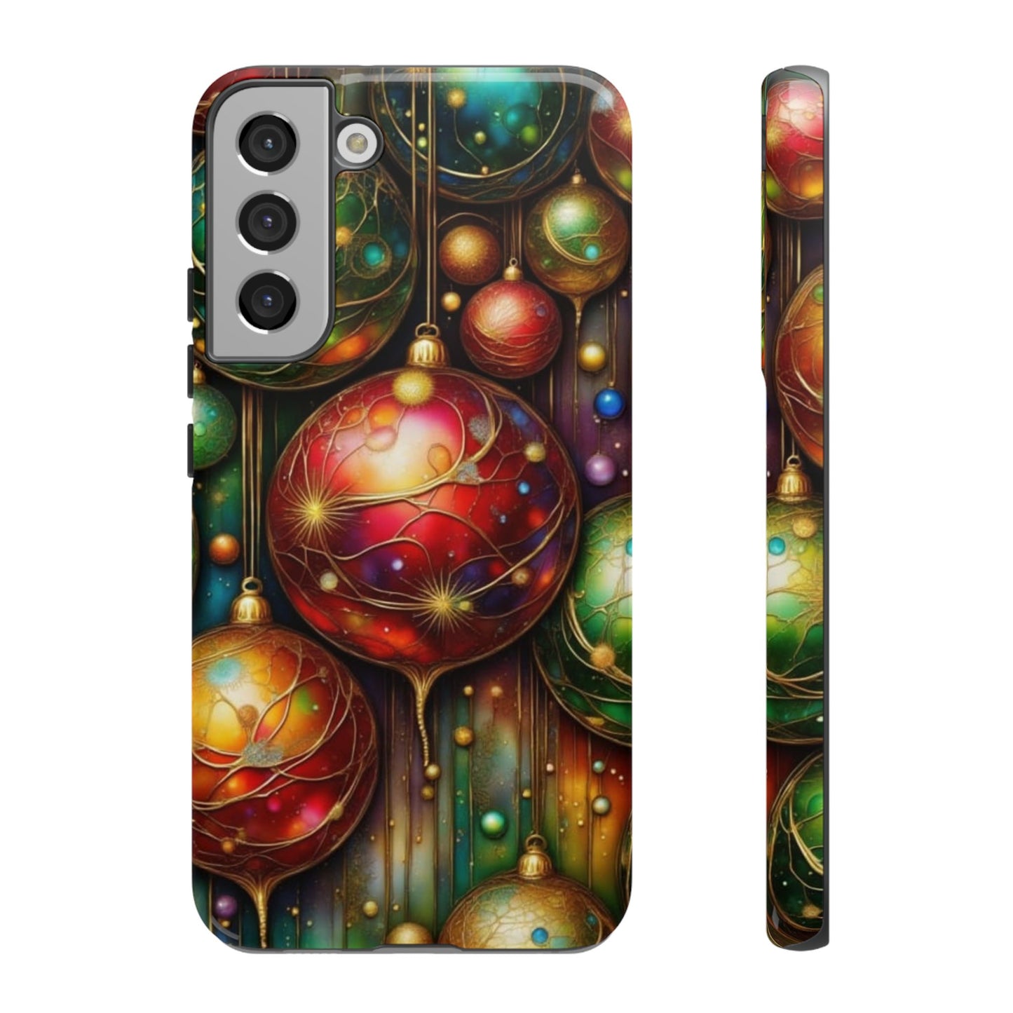 Colorful Holiday Phone Case, Festive Smartphone Cover, Christmas Gift, Artistic Phone Protector, Unique Holiday Accessory