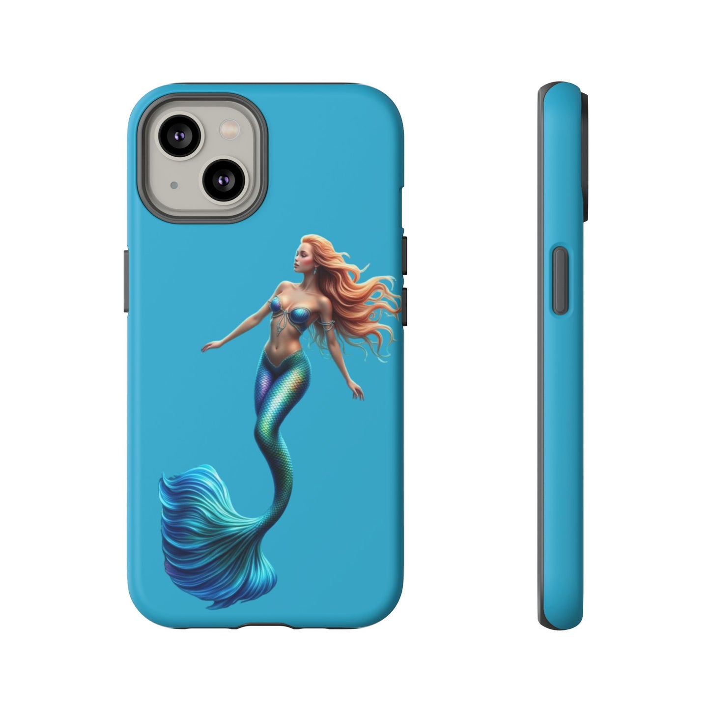 Mermaid Phone Case, Tough Phone Cover, Ocean Lover Gift, Cute Mermaid Accessory, Summer Vibes Case