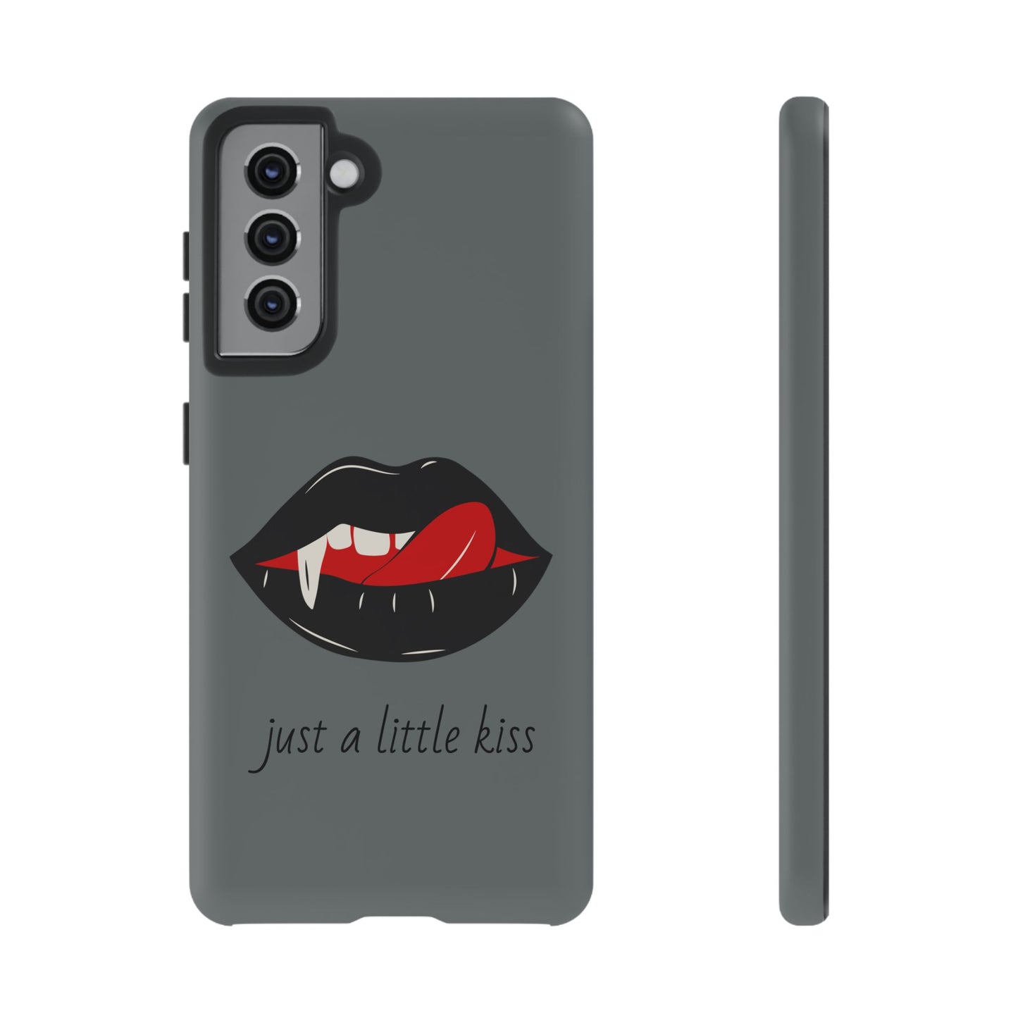 Vampire Lip Phone Case, Edgy Tech Accessories, Halloween Gifts, Goth Aesthetic, Quirky Cell Phone Cover