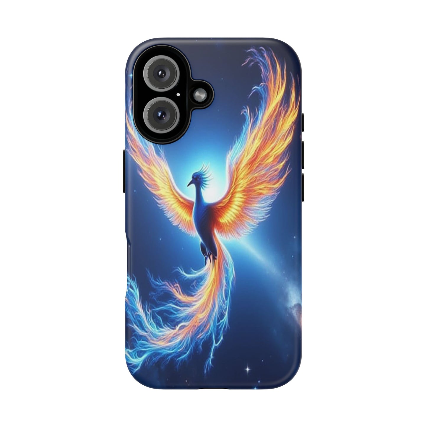 Phoenix Tough Case, Blue Bird Phone Case, Fantasy Designs, Space theme