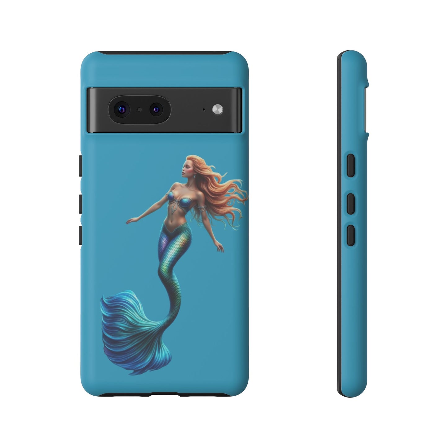 Mermaid Phone Case, Tough Phone Cover, Ocean Lover Gift, Cute Mermaid Accessory, Summer Vibes Case