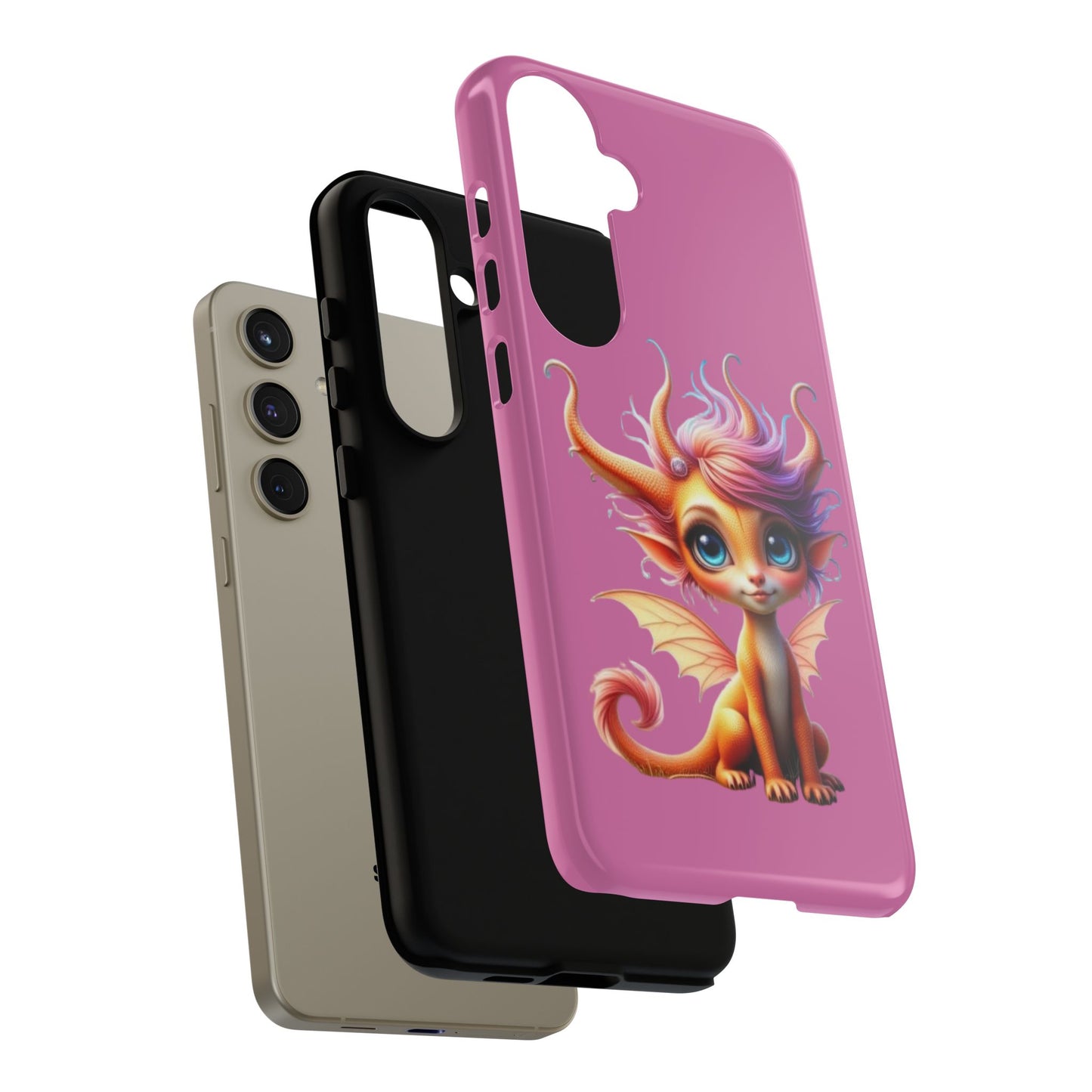 Dragon-Themed Phone Case, Cute Fantasy Phone Cover, Gifts for Kids, Magical Dragon Design, Birthday Present, Phone Accessories