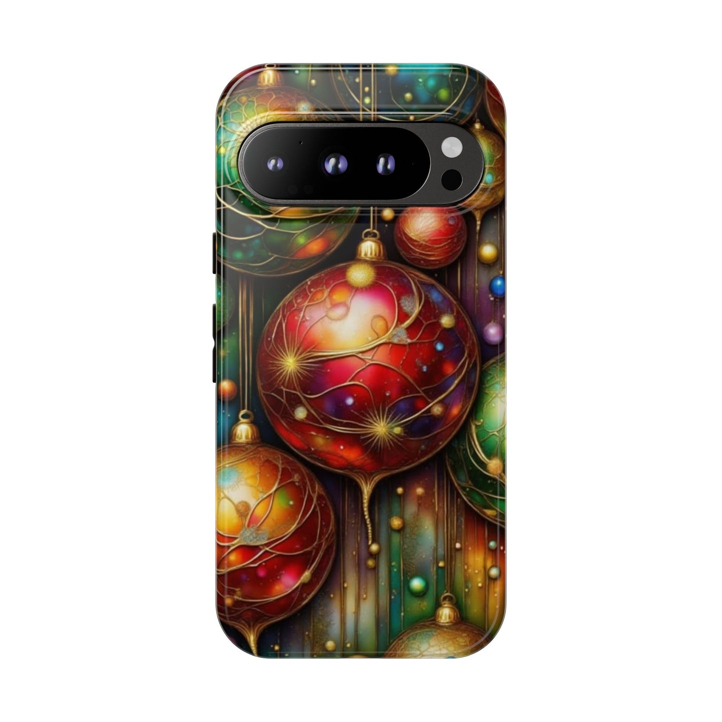 Colorful Holiday Phone Case, Festive Smartphone Cover, Christmas Gift, Artistic Phone Protector, Unique Holiday Accessory