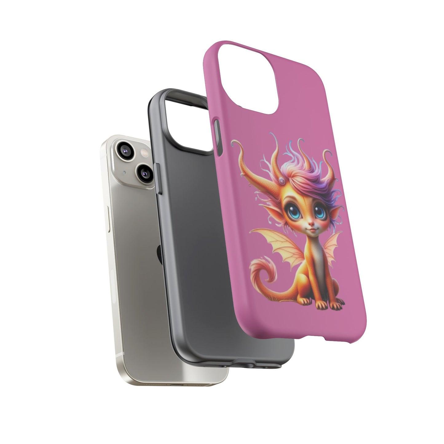 Dragon-Themed Phone Case, Cute Fantasy Phone Cover, Gifts for Kids, Magical Dragon Design, Birthday Present, Phone Accessories