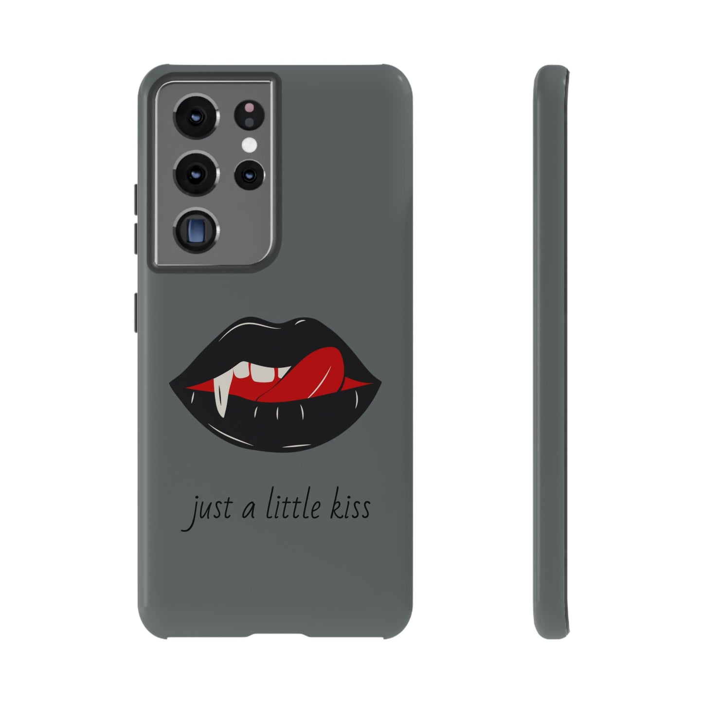 Vampire Lip Phone Case, Edgy Tech Accessories, Halloween Gifts, Goth Aesthetic, Quirky Cell Phone Cover