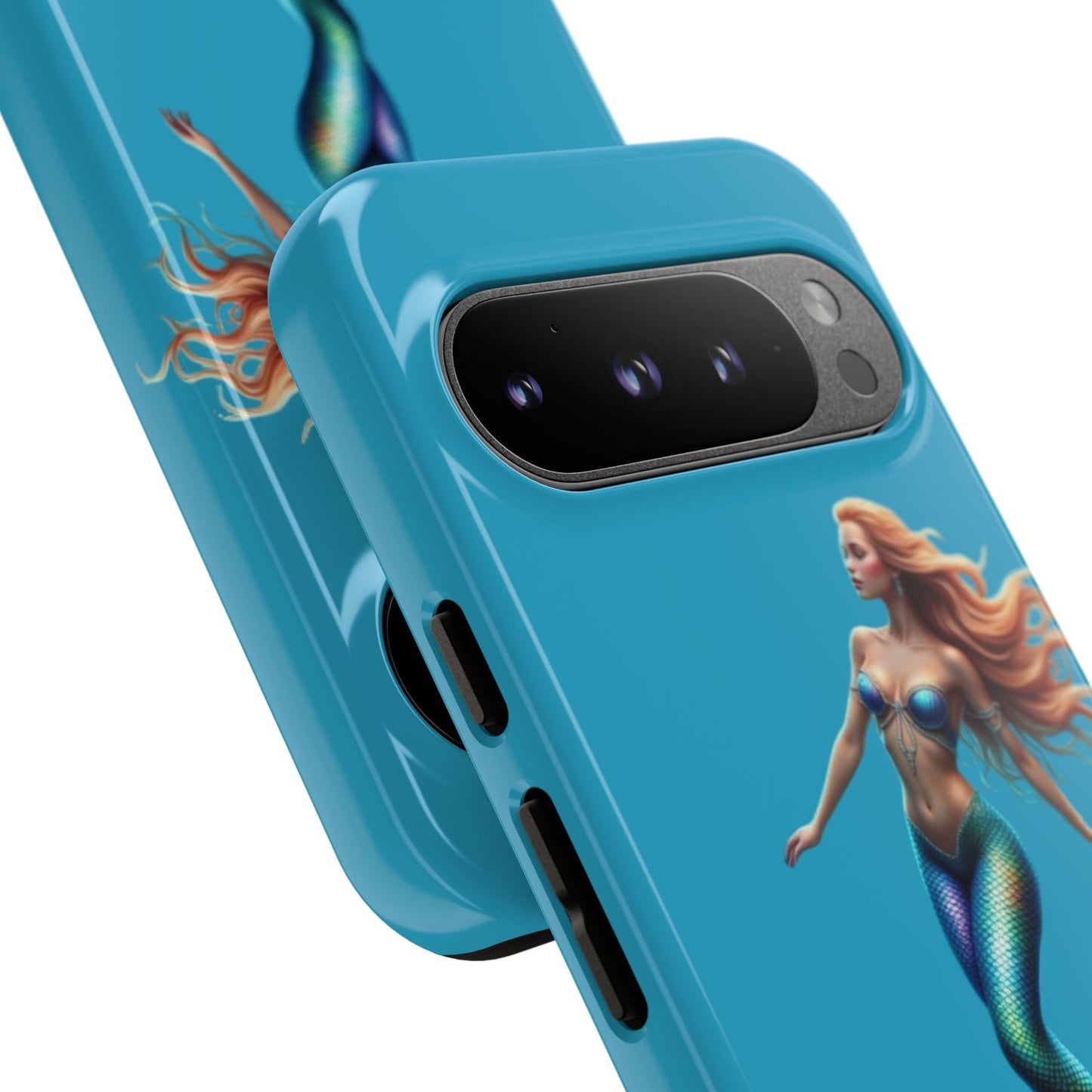 Mermaid Phone Case, Tough Phone Cover, Ocean Lover Gift, Cute Mermaid Accessory, Summer Vibes Case