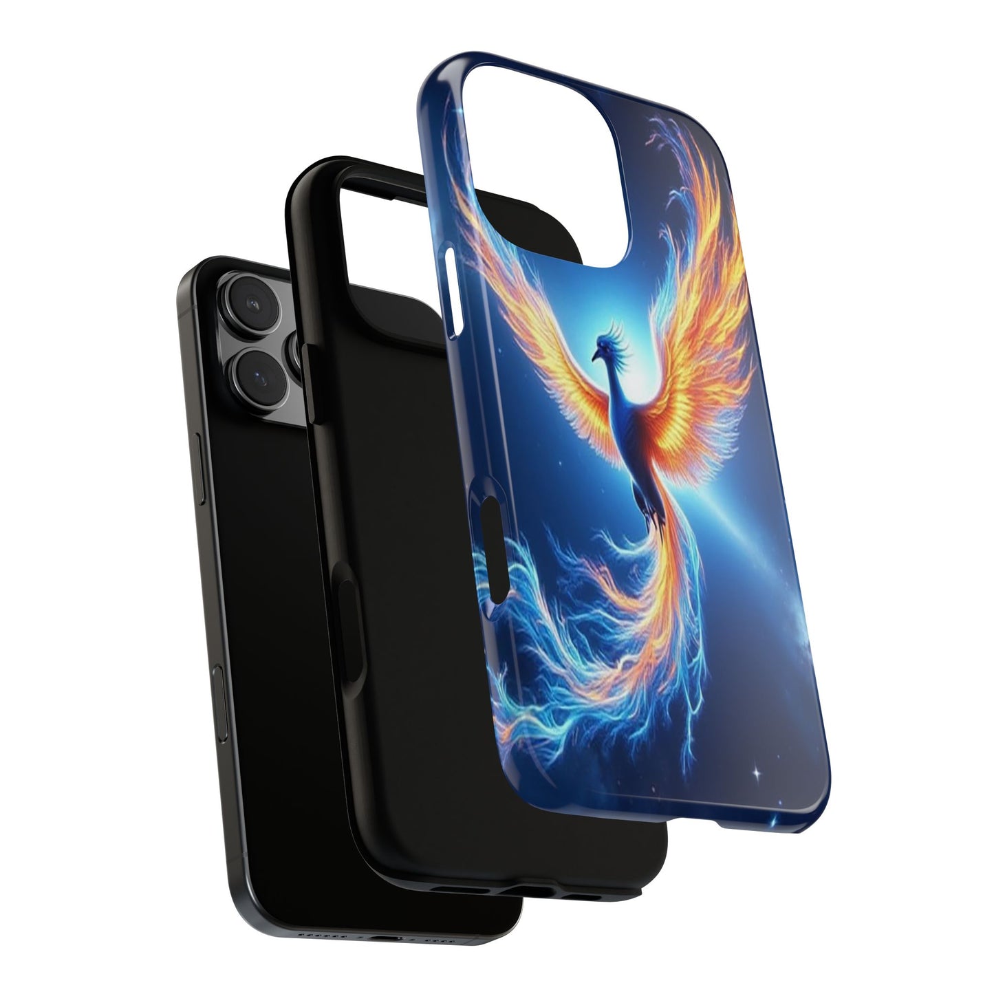 Phoenix Tough Case, Blue Bird Phone Case, Fantasy Designs, Space theme