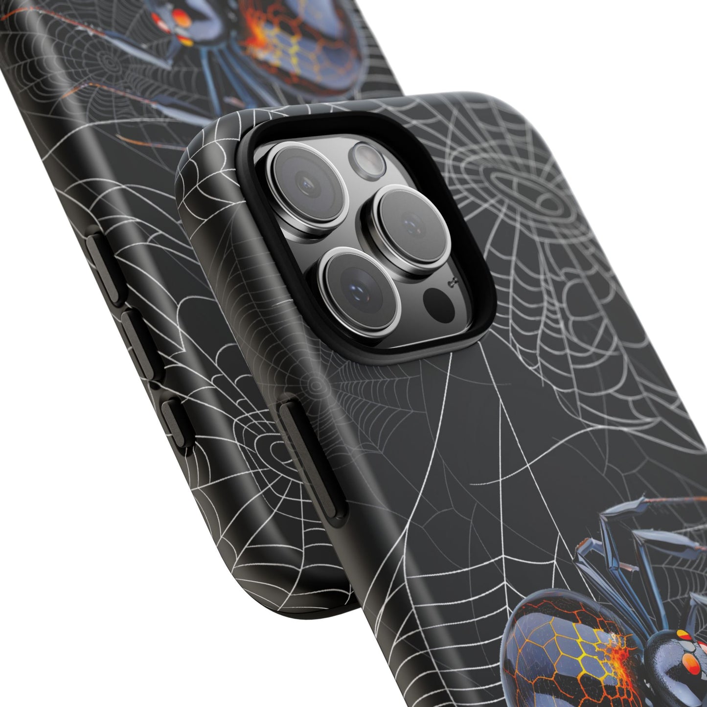Spider Web Phone Case - Tough Cases for Halloween, Spooky Decor, Gift for Teens, Gothic Style, Unique Customizable Covers