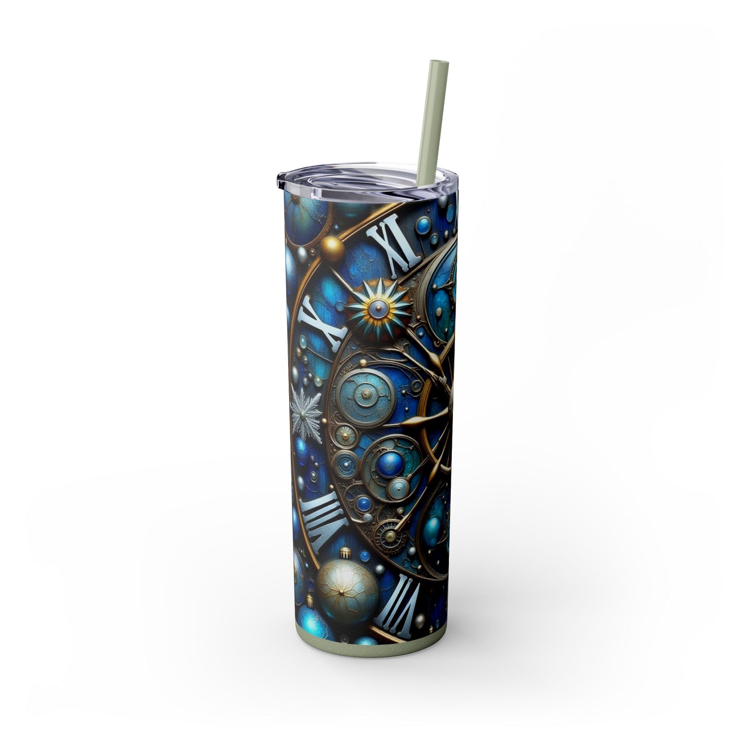 Galactic Skinny Tumbler | 20oz | Cosmic Drinkware, Celestial Design, Astronomy Gift, Party Favors, Starry Night Tumbler