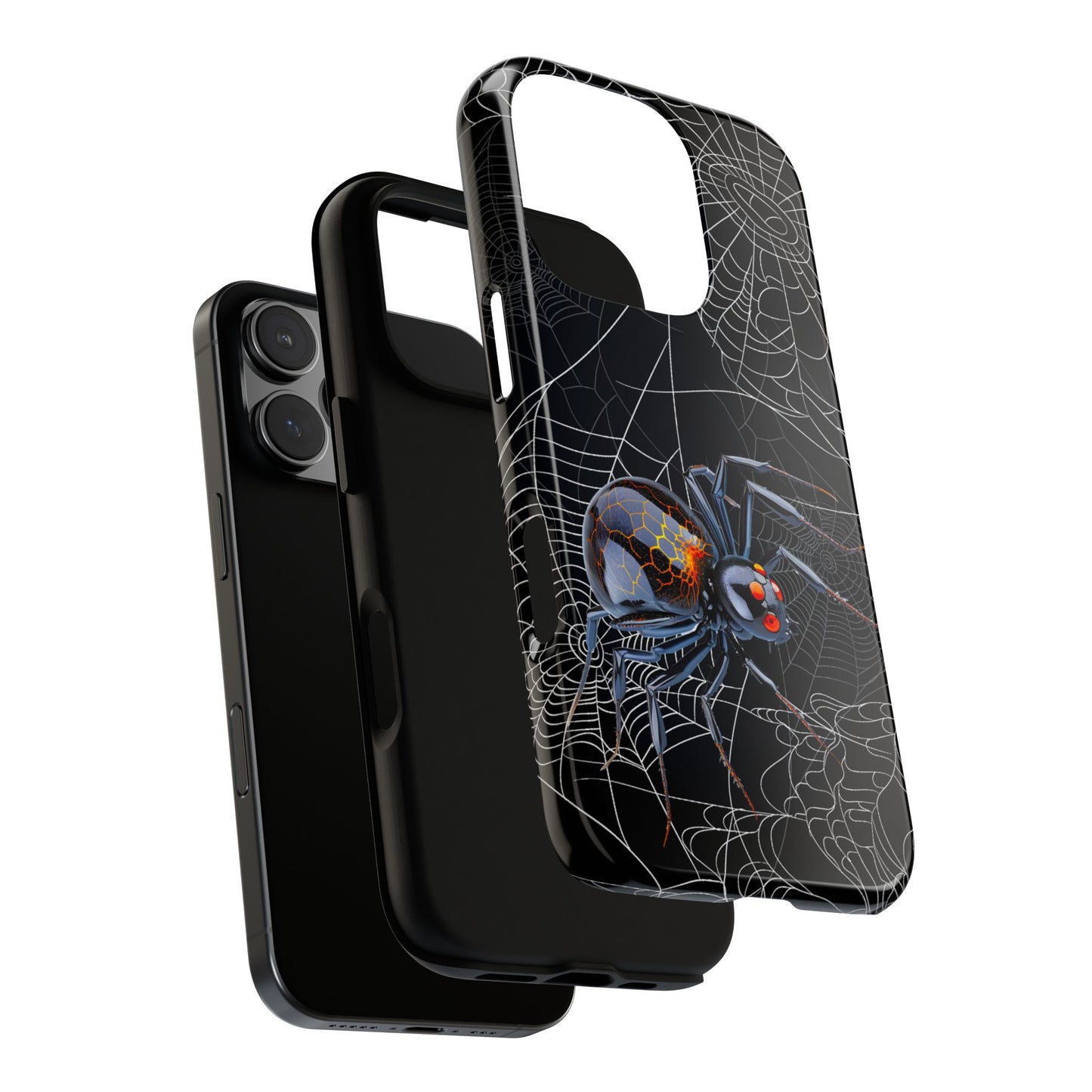 Spider Web Phone Case - Tough Cases for Halloween, Spooky Decor, Gift for Teens, Gothic Style, Unique Customizable Covers