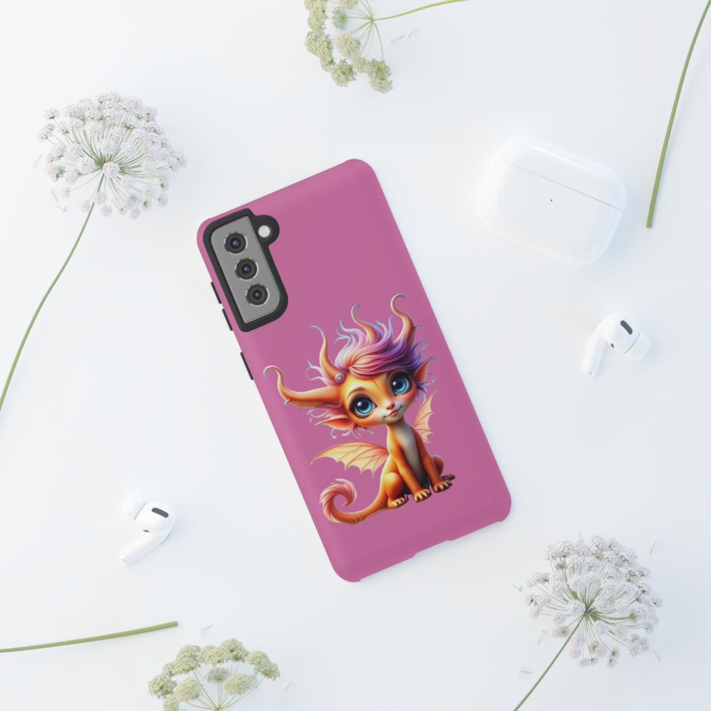 Dragon-Themed Phone Case, Cute Fantasy Phone Cover, Gifts for Kids, Magical Dragon Design, Birthday Present, Phone Accessories