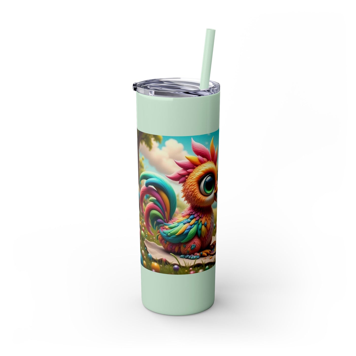 Willow & Sage Chickens, Tumbler with Straw, 20oz