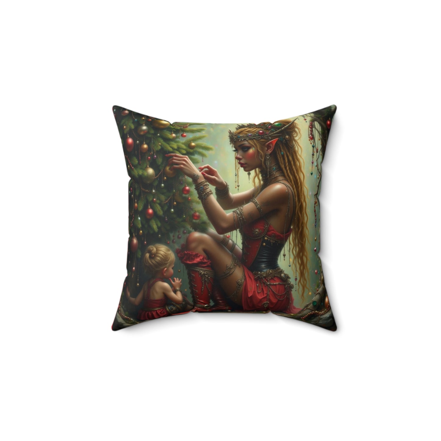 Enchanting Holiday Decor Pillow, Cozy Home Accent, Festive Cushion for Christmas, Beautiful Gift Idea, Winter Wonderland Accessory