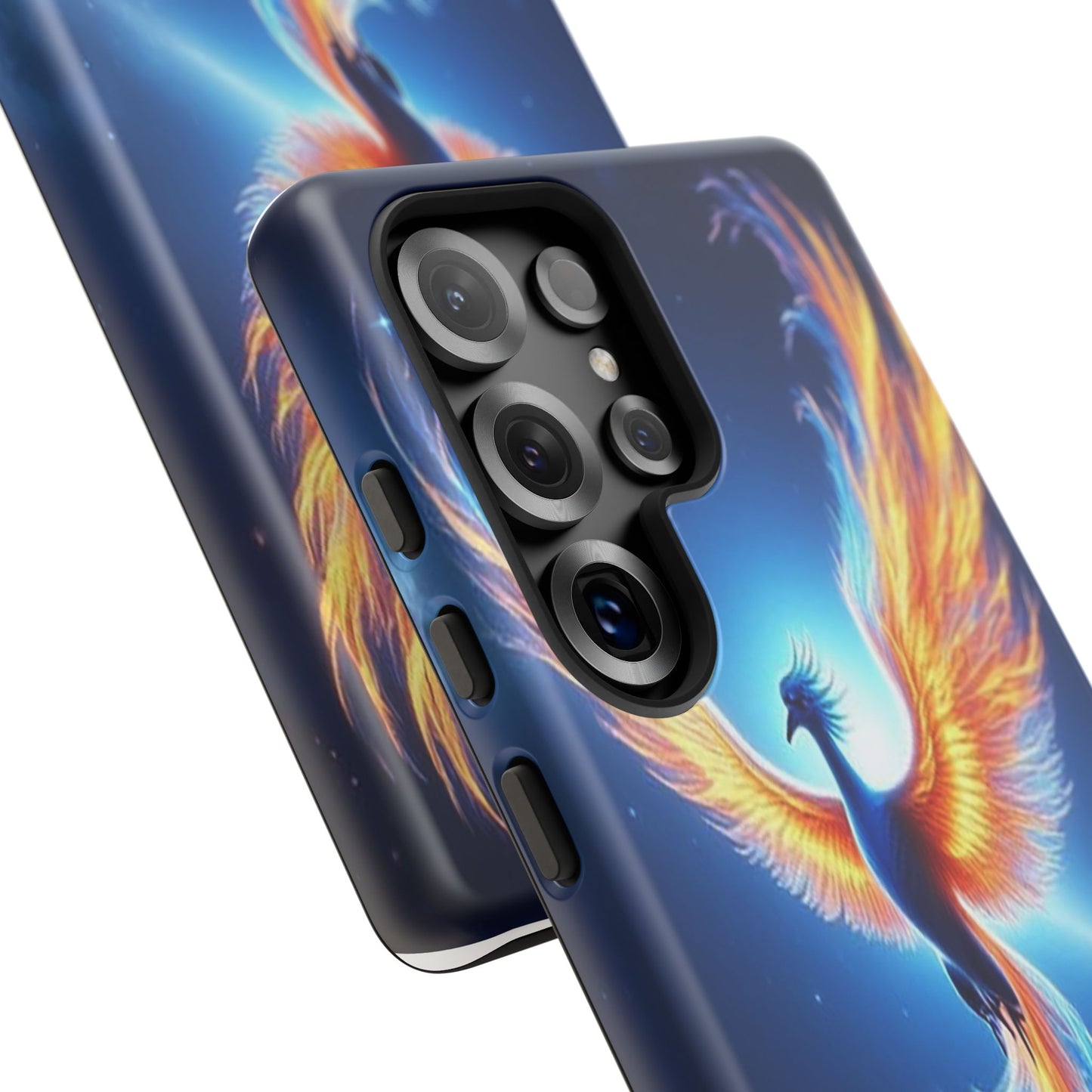 Phoenix Tough Case, Blue Bird Phone Case, Fantasy Designs, Space theme
