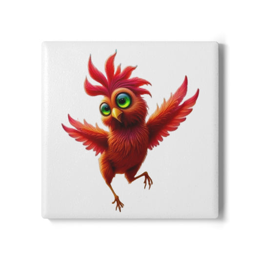 Ceramic Coaster, Chicken Pepper, Cool Gifts, Unique Coaster Designs