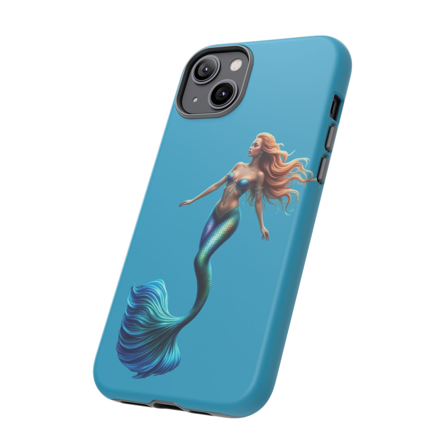 Mermaid Phone Case, Tough Phone Cover, Ocean Lover Gift, Cute Mermaid Accessory, Summer Vibes Case
