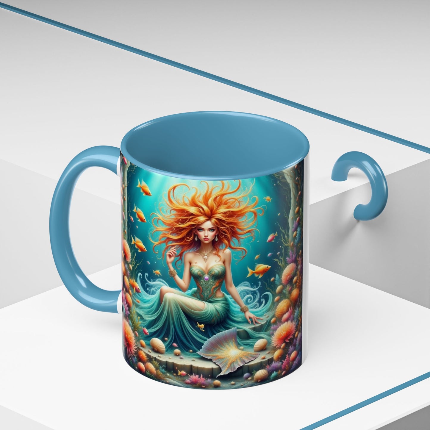 Astrology Pisces Accent Coffee Mug (11, 15oz)
