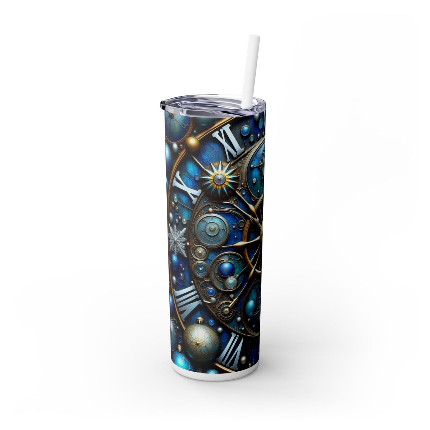 Galactic Skinny Tumbler | 20oz | Cosmic Drinkware, Celestial Design, Astronomy Gift, Party Favors, Starry Night Tumbler