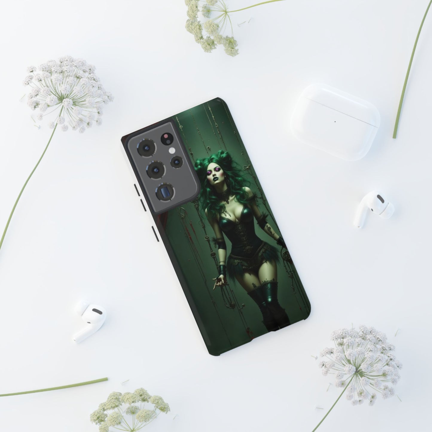 Gothic Phone Case for Tough Souls, Dark Aesthetic, Halloween Gift, Alternative Fashion, Unique Mobile Accessory