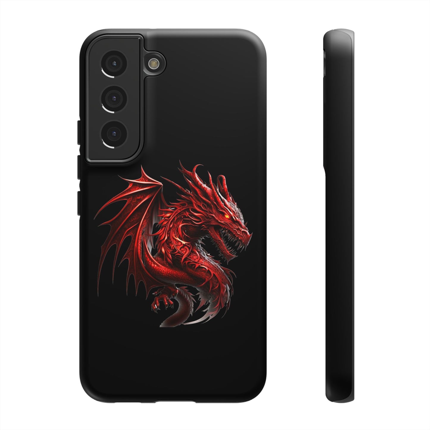 Red Dragon Phone Case, Fantasy Case, Tough Phone Cover, Gift for Gamers, Dragon Lover, Unique Mobile Accessory