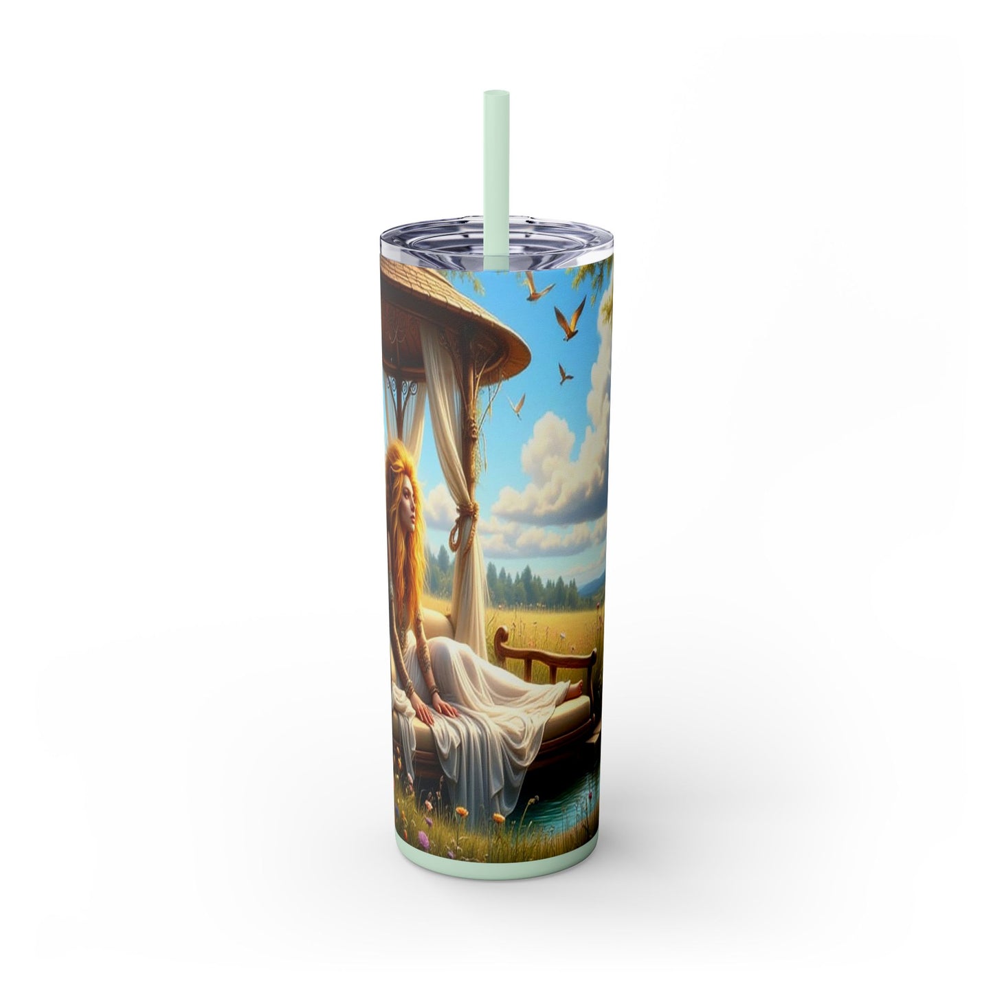 Zodiac Leo Tumbler with Straw, 20oz