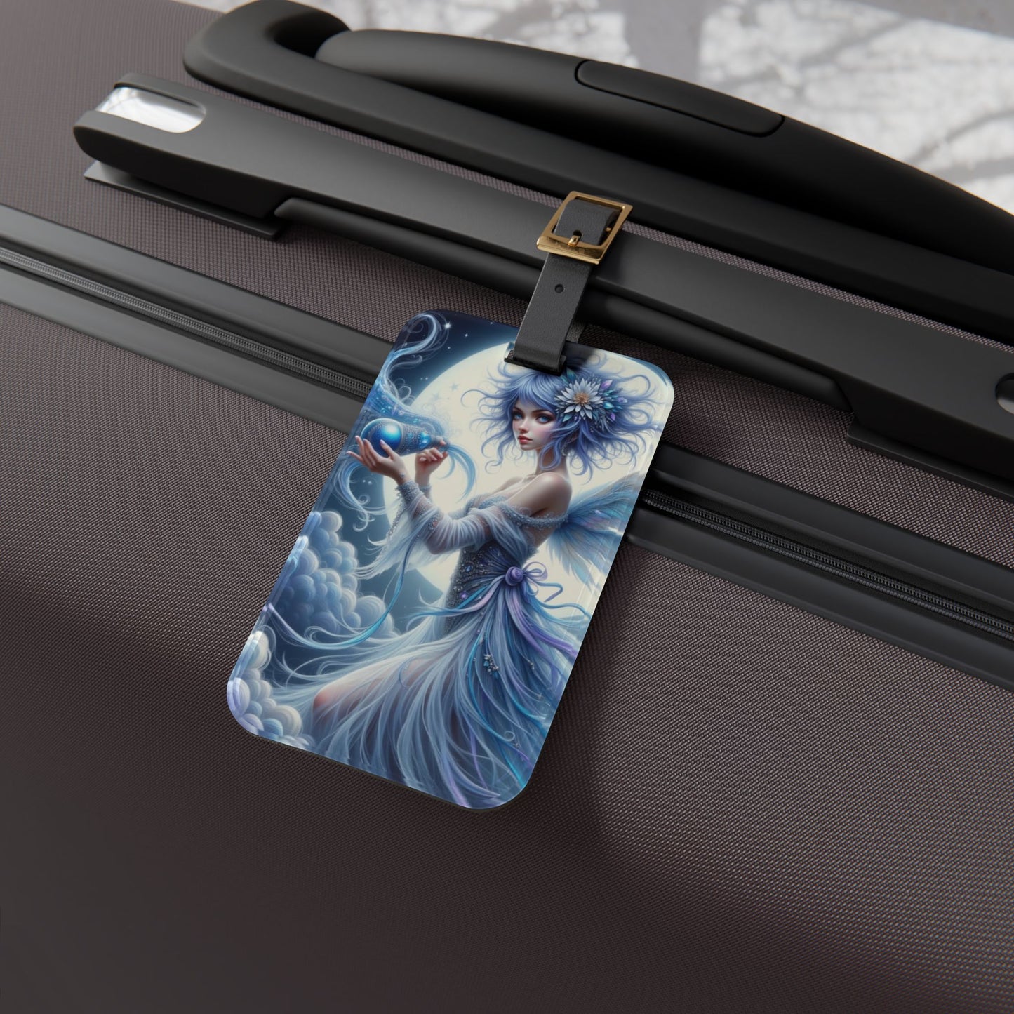 Whimsical Fairy Luggage Tag | Magical Travel Accessory, Personalized Gift for Travelers, Unique Vacation Tag, Fantasy Theme
