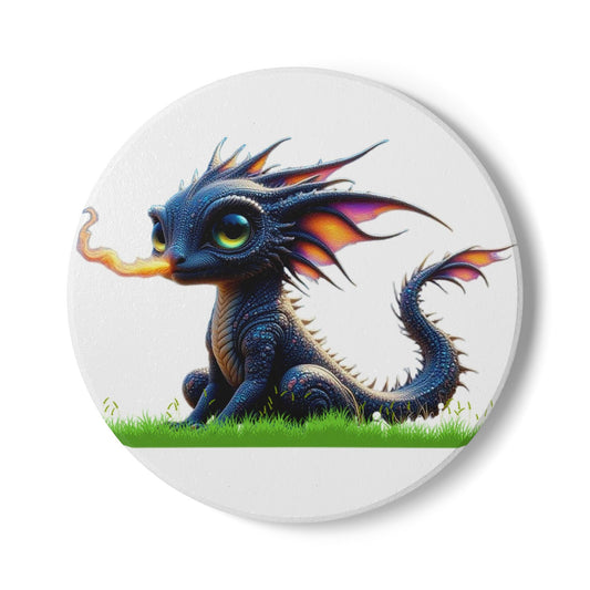 Ceramic Coaster, Baby Dragon Atlas
