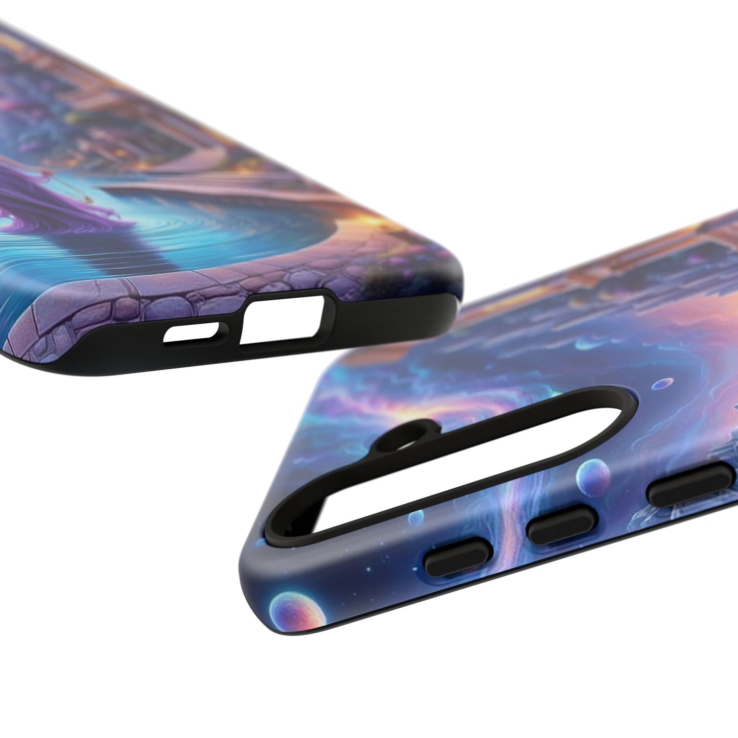 Celestial Fantasy Phone Case, Tough Case for Dreamers, Galaxy Design, Gift for Her, Magical Phone Accessory