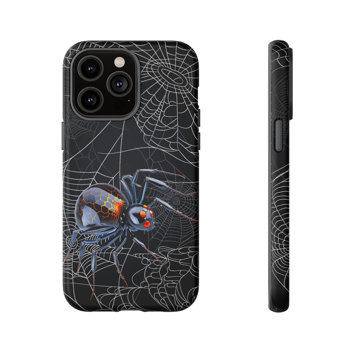 Spider Web Phone Case - Tough Cases for Halloween, Spooky Decor, Gift for Teens, Gothic Style, Unique Customizable Covers