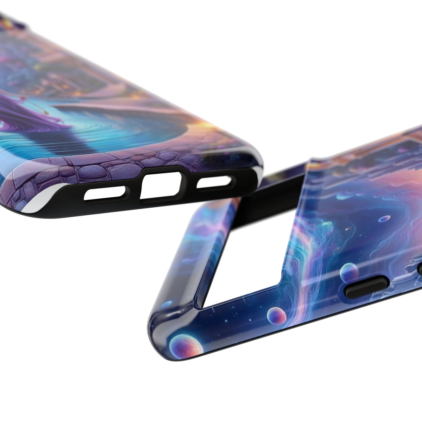 Celestial Fantasy Phone Case, Tough Case for Dreamers, Galaxy Design, Gift for Her, Magical Phone Accessory