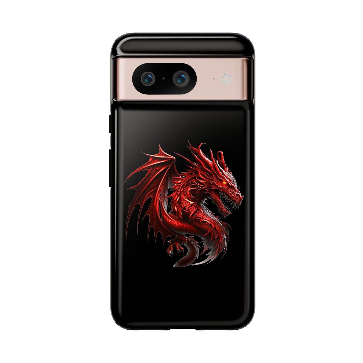 Red Dragon Phone Case, Fantasy Case, Tough Phone Cover, Gift for Gamers, Dragon Lover, Unique Mobile Accessory