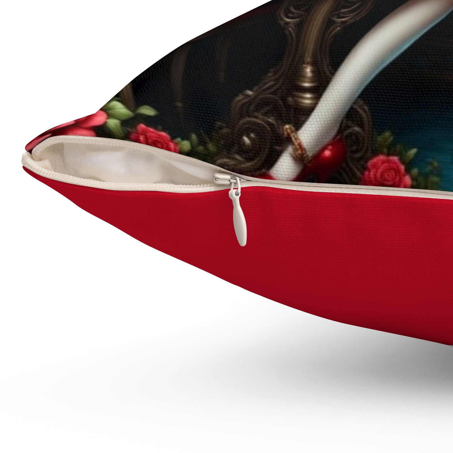 Whimsical Fairy Tale Pillow, Alice in Wonderland Inspired Design, Cozy Home Decor, Fantasy Cushion, Gift for Collectors, Unique Pillow for Nurseries, Alice in Wonderland