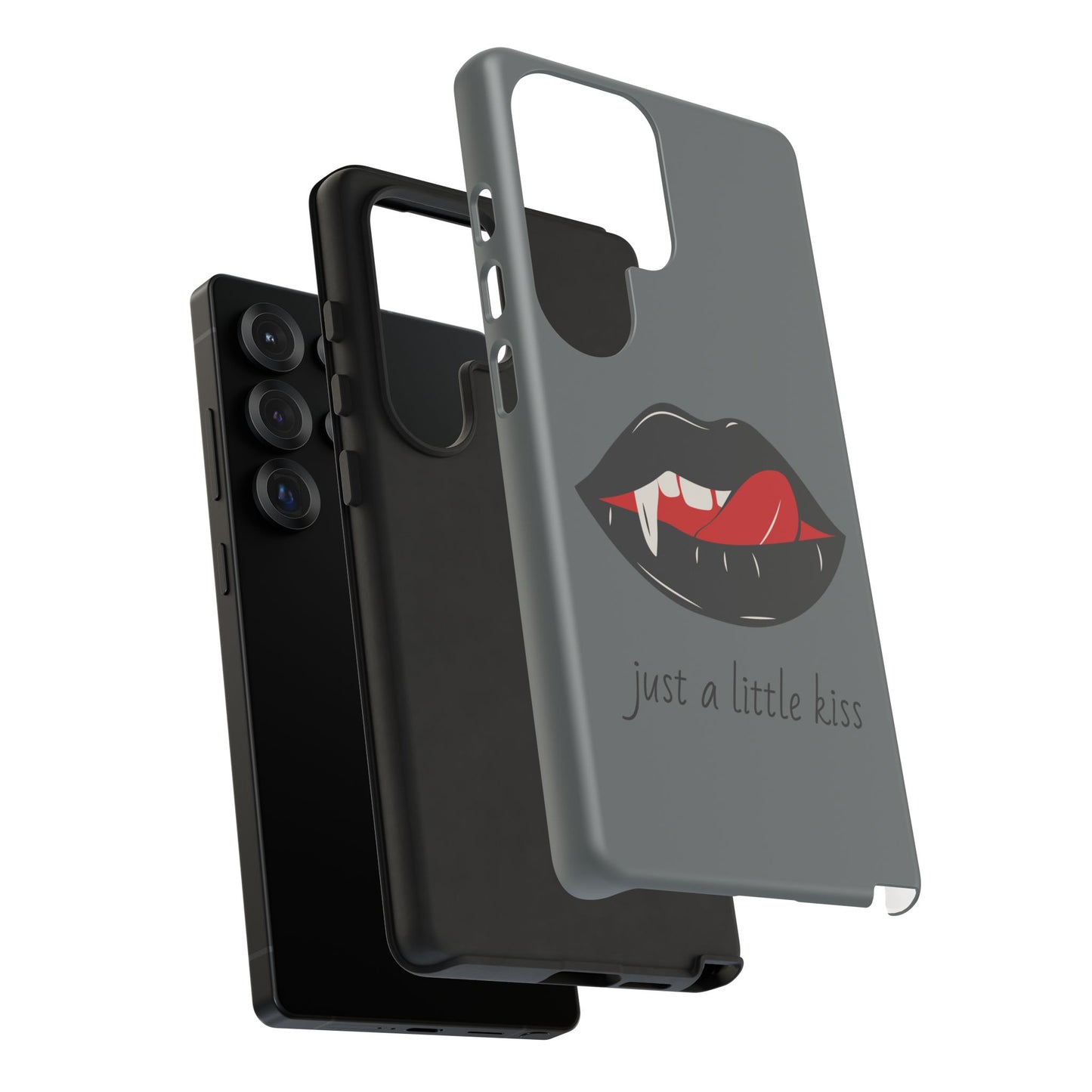 Vampire Lip Phone Case, Edgy Tech Accessories, Halloween Gifts, Goth Aesthetic, Quirky Cell Phone Cover