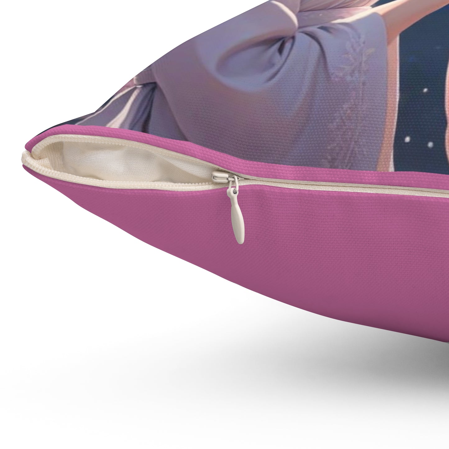 Zodiac Gemini, Moonlit Friendship Square Pillow, Cozy Home Decor, Gift for Friends, Bedroom Accents, Unique Spring Decor