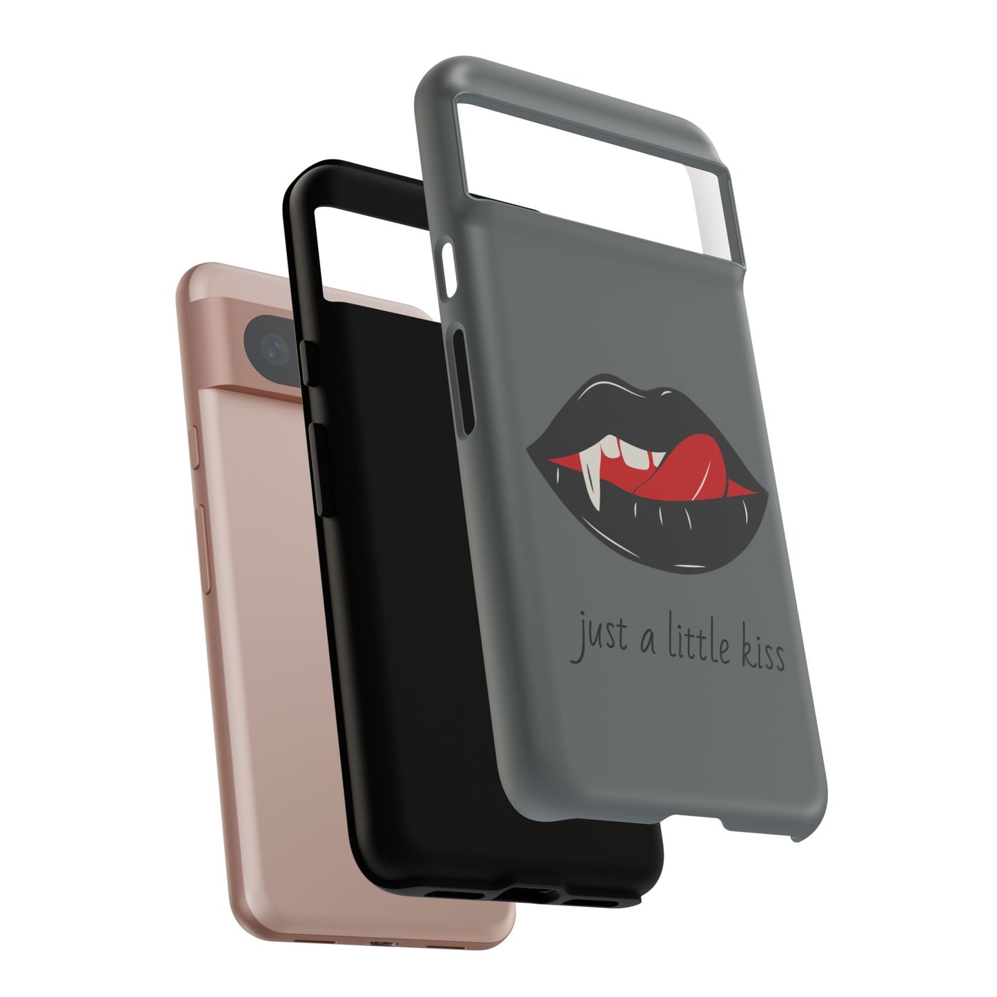 Vampire Lip Phone Case, Edgy Tech Accessories, Halloween Gifts, Goth Aesthetic, Quirky Cell Phone Cover