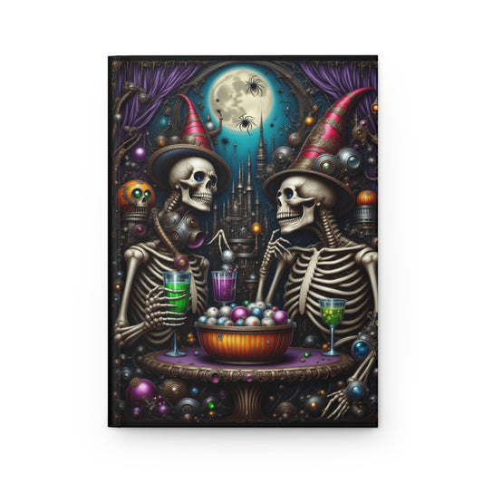 Spooky Celebration Hardcover Journal, Halloween Decor, Gift for Writers, Ghost Stories Notebook, Witchy Life Planner, Autumn Diary, [...]