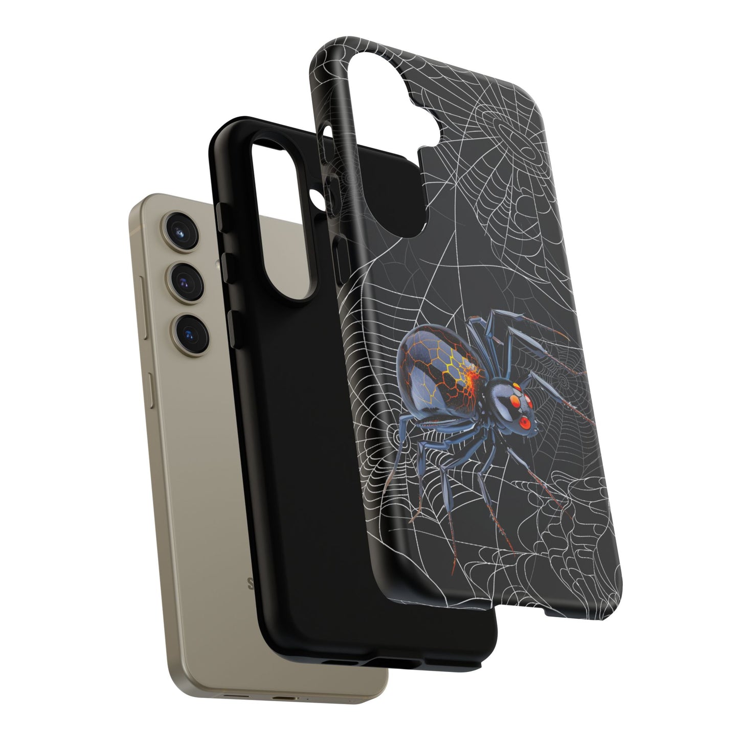 Spider Web Phone Case - Tough Cases for Halloween, Spooky Decor, Gift for Teens, Gothic Style, Unique Customizable Covers