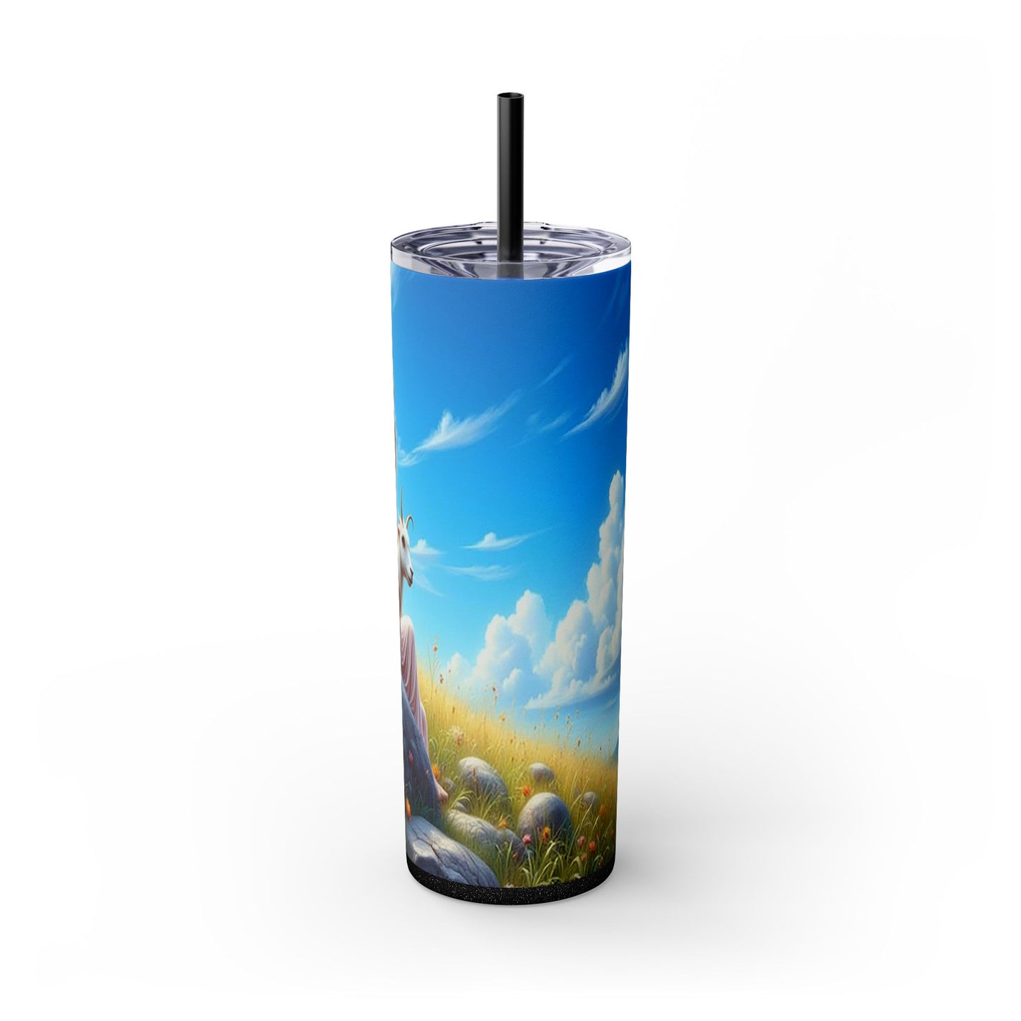 Zodiac Capricorn Tumbler with Straw, 20oz