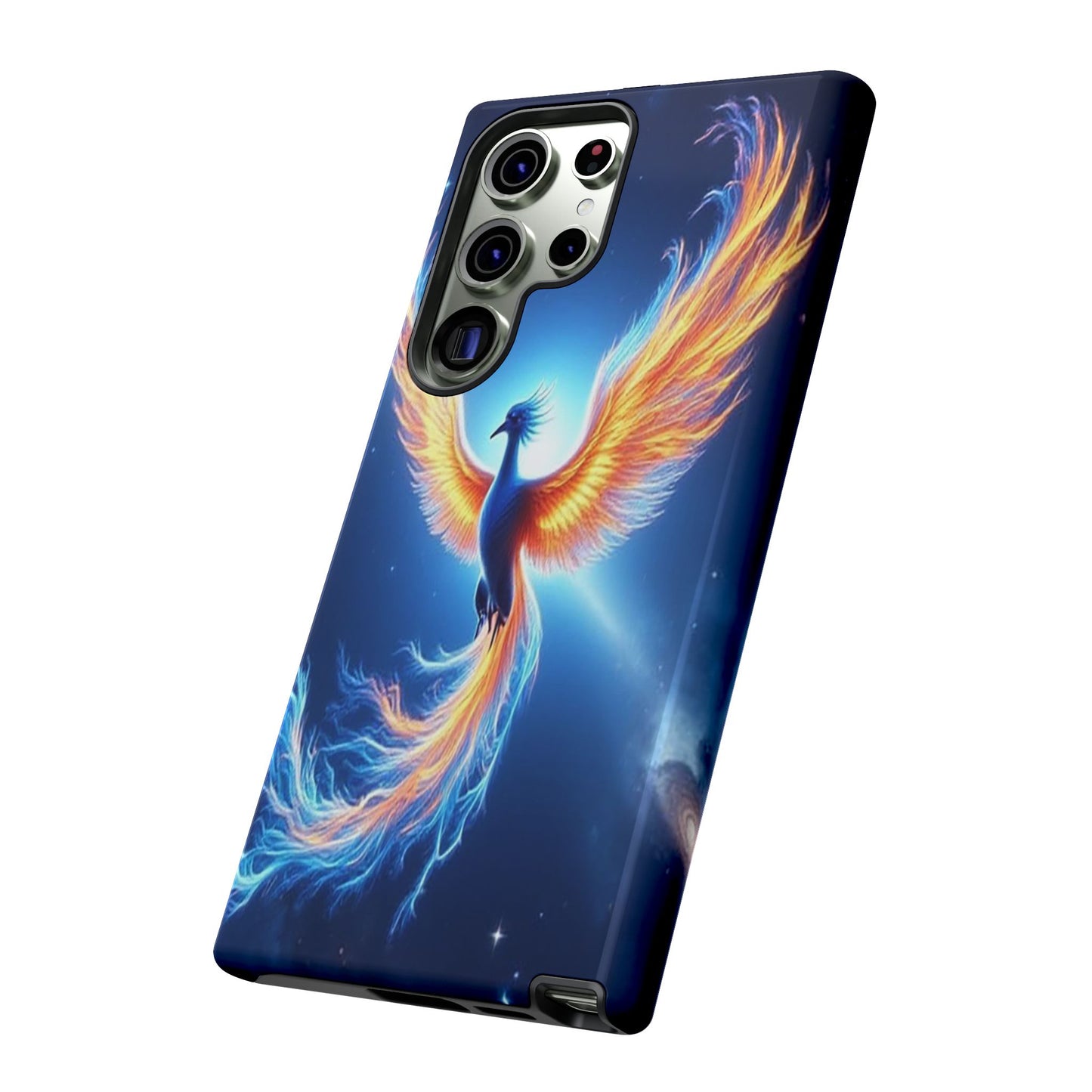 Phoenix Tough Case, Blue Bird Phone Case, Fantasy Designs, Space theme