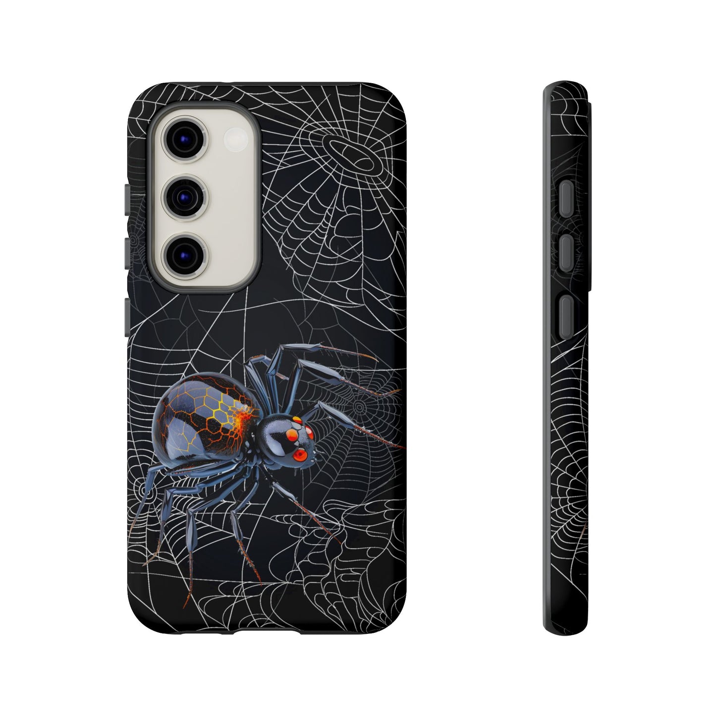 Spider Web Phone Case - Tough Cases for Halloween, Spooky Decor, Gift for Teens, Gothic Style, Unique Customizable Covers