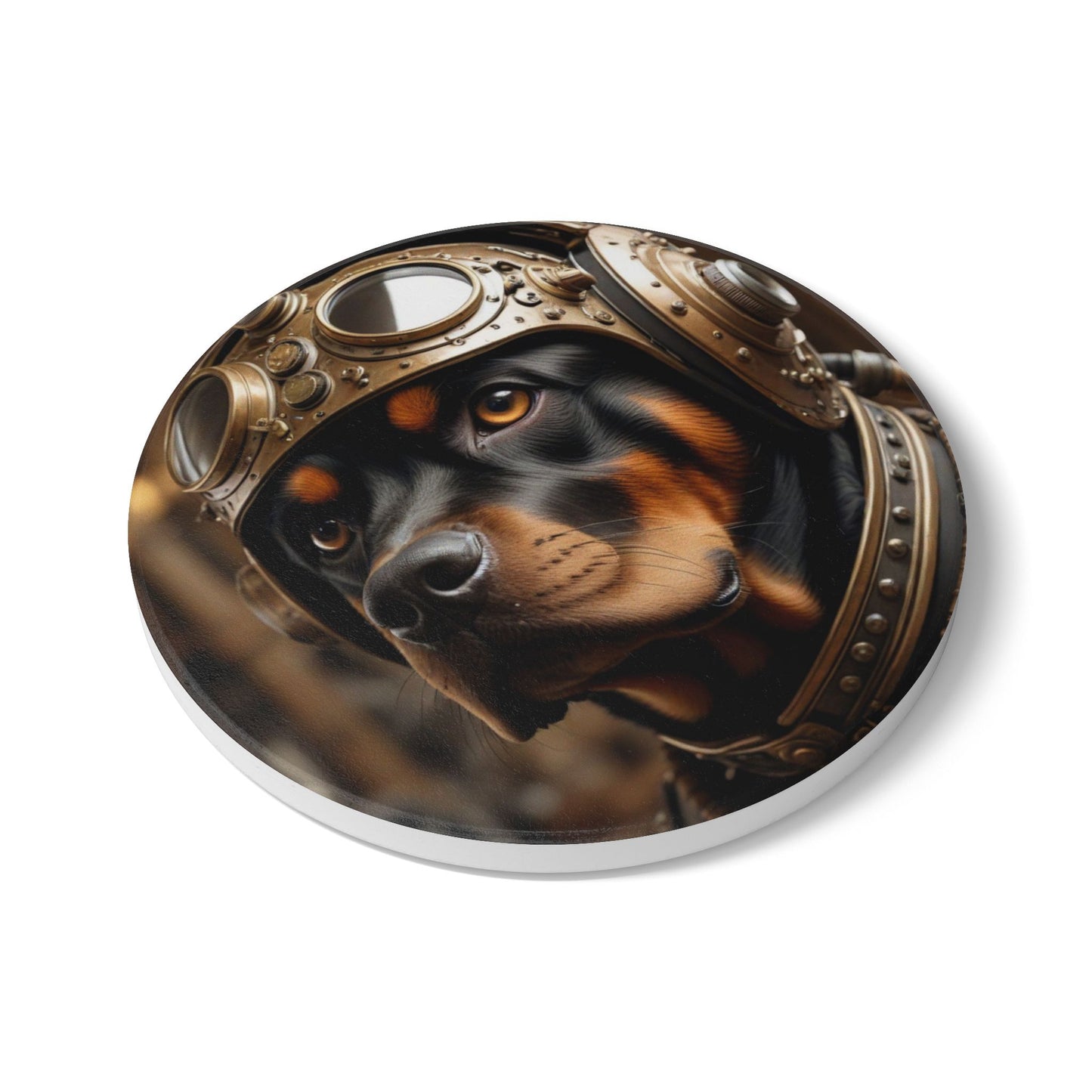 Ceramic Coaster, Steampunk Rottweiler, Steampunk, Dogs, Unique Designs, Gift Ideas