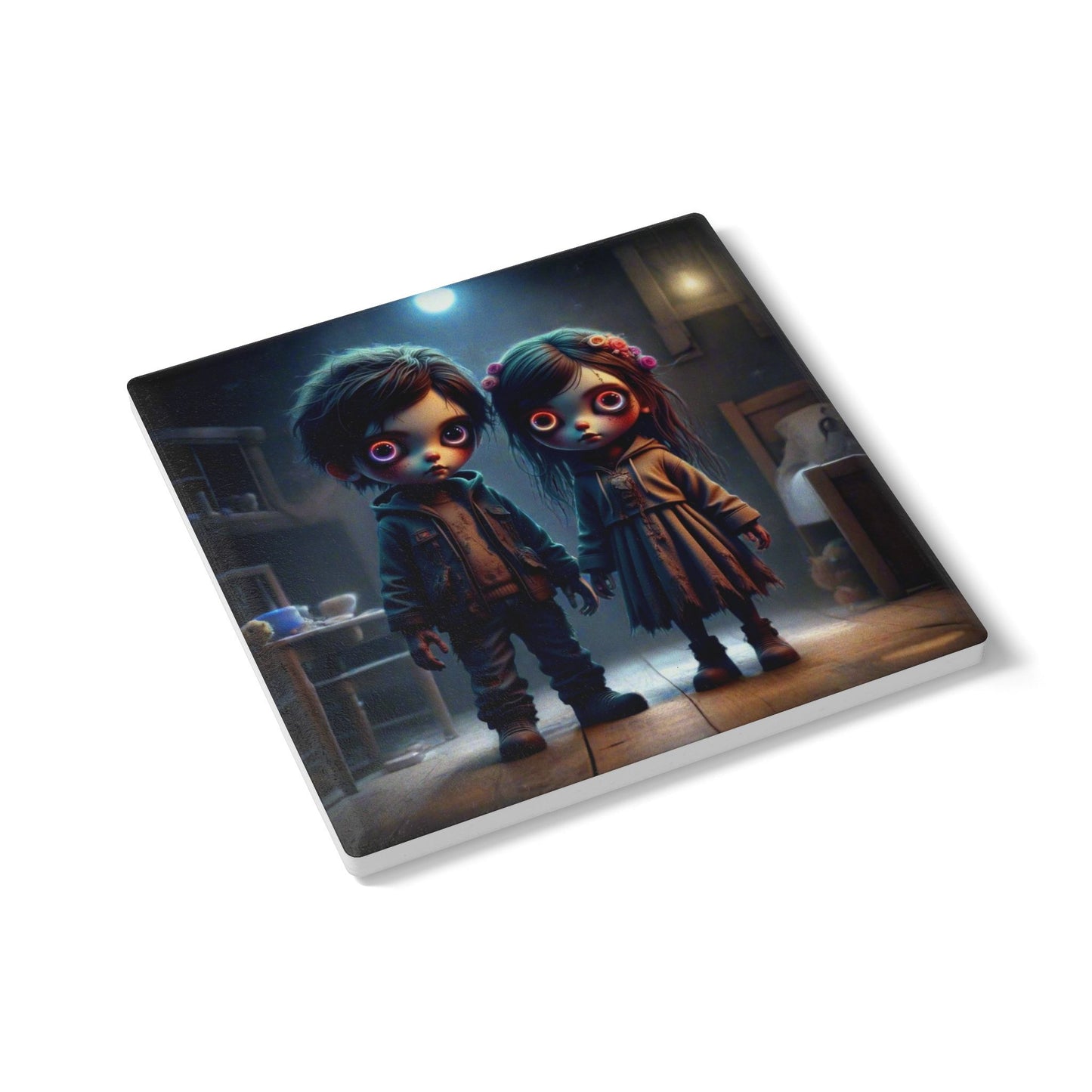 Ceramic Coaster, Tiny Terrors Timmy & Tina