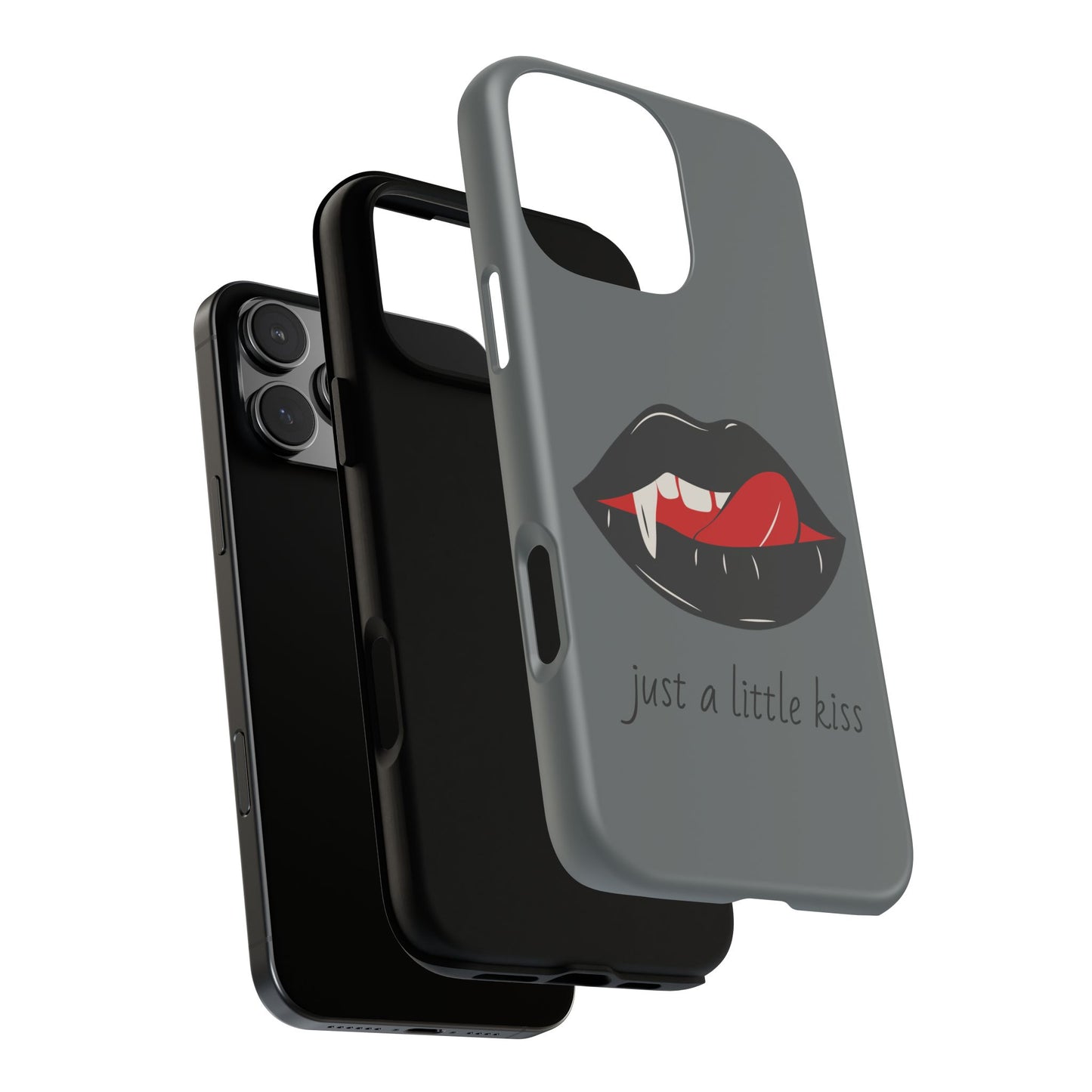 Vampire Lip Phone Case, Edgy Tech Accessories, Halloween Gifts, Goth Aesthetic, Quirky Cell Phone Cover