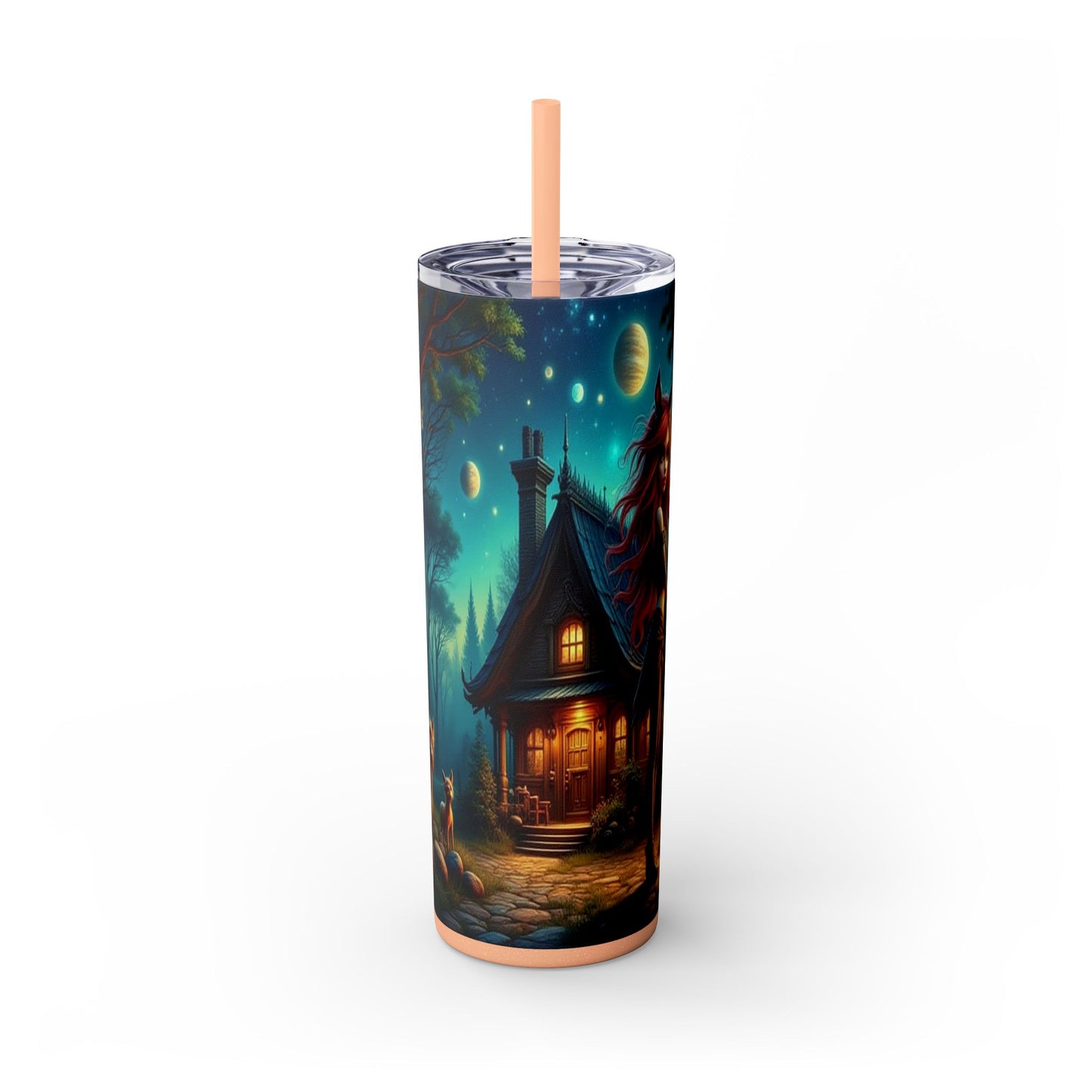 Zodiac Sagittarius Tumbler with Straw, 20oz