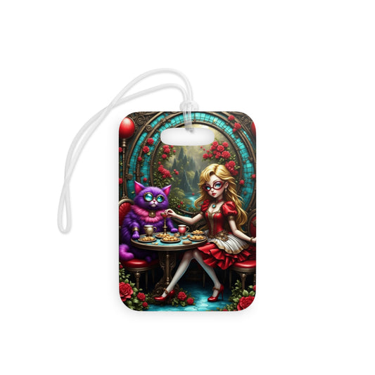 Alice in Wonderland, Whimsical Cat-Themed Luggage Tags - Perfect for Travelers, Gift for Cat Lovers, Unique Travel Accessory, Pet-Themed Gifts, Vacation [...]